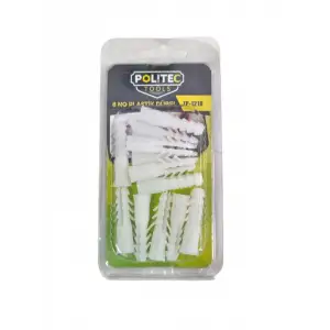 POLITEC VAKUMLU PLASTİK DÜBEL NO:8 ZP-1210