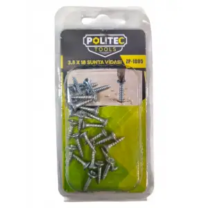 POLITEC VAKUMLU SUNTA VİDA 3,5X18 ZP-1005