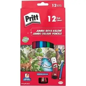PRİTT KURU BOYA JUMBO 12 RENK 1219733