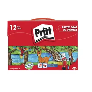 PRİTT PASTEL BOYA ÇANTALI 12 Lİ 1048062 (PKT-6 LI)