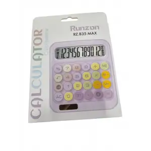 RETRO HESAP MAKİNESİ RENKLİ BÜYÜK SOLAR RZ-835