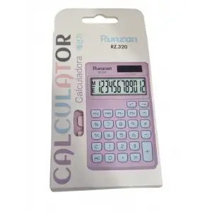 RETRO HESAP MAKİNESİ RENKLİ MİNİ SOLAR RZ-320