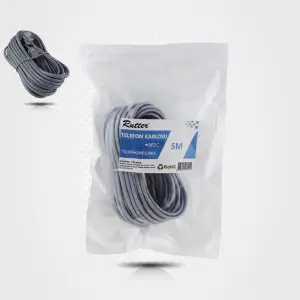 TELEFON KABLOSU 5 MT             (PKT-5 Lİ)