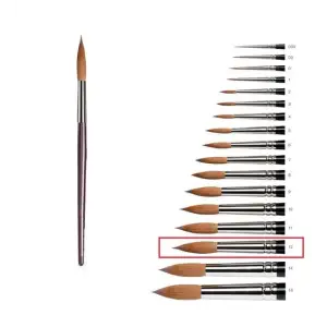 SAMUR SULUBOYA FIRÇASI NO:0 (PKT-12 Lİ)