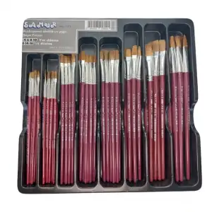 SAMUR YAĞLI BOYA FIRÇASI SET (PKT-72 Lİ )