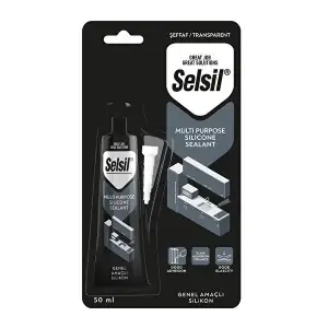 SELSİL TÜP SİLİKON BEYAZ 50 ML 1804 (PKT-12 Lİ)