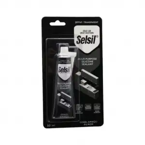 SELSİL TÜP SİLİKON ŞEFFAF 50 ML 2550 (PKT-12 Lİ)