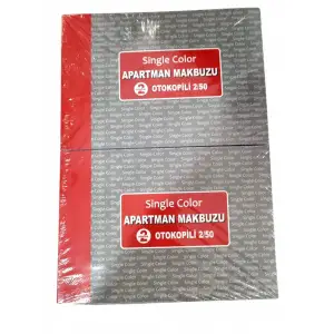 SİNGLE COLOR APARTMAN MAKBUZU OTO.1517 (PK-12 Lİ)