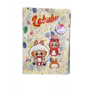 SİNGLE COLOR LABUBU STİCKER DEFTERİ (PKT-12 Lİ )