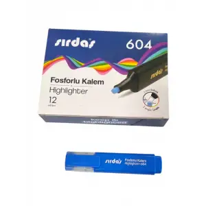 SIRDAŞ FOSFORLU KALEM MAVİ 604