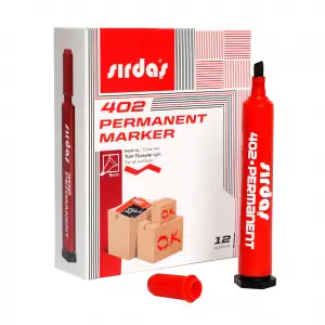 SIRDAŞ PERMA.MARKER KALEM K.UÇ KIRMIZI (PKT-12 Lİ)