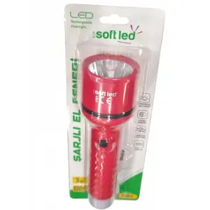 SOFTLED EL FENERİ ŞARJLI K-0811