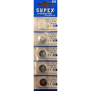 SUPEX PARA PİL CR-1616 (PKT-5 Lİ)