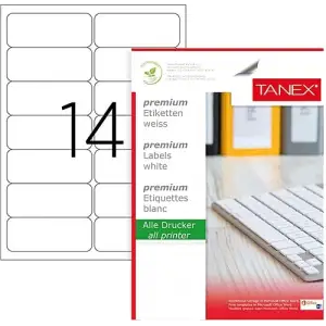 TANEX LASER ETİKET 99,1X38,1 MM TW-2014 100 LÜ