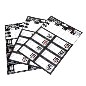 TARAFTAR OKUL ETİKETİ BEŞİKTAŞ (PKT-25 Lİ)