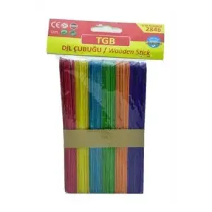 TGB DİL ÇUBUĞU RENKLİ 50 Lİ KD:2846