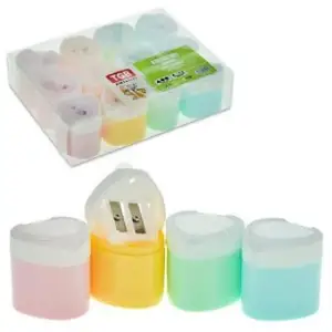 TGB KALEMTRAŞ ÇİFTLİ PASTEL RENK TGB-3203 PK-12Lİ