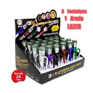 TGB LAZER ANAHTARLIK 3 İN 1 EN71 (PKT-24 LÜ)