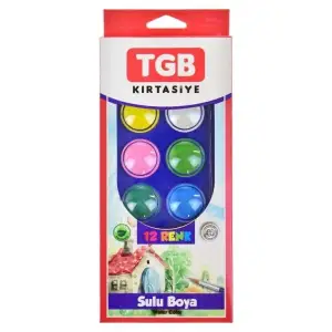 TGB SULU BOYA BÜYÜK BOY 12 RENK TGB-1034