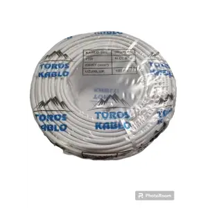 TOROS SİNYAL KABLO 2X1 CCA BEYAZ (TOP-100 MT)