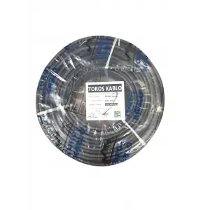 TOROS SİNYAL KABLO 3X2,5 CCA SİYAH (TOP-100 MT)