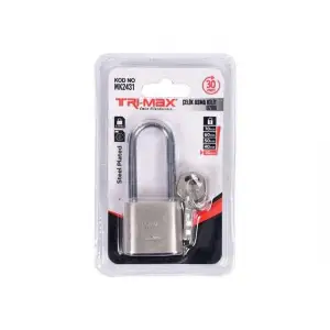 TRI-MAX ÇELİK ASMA KİLİT UZUN 30 MM MK-2431