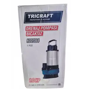 TRICRAFT DRENAJ POMPASI BIÇAKSIZ 1.0 HP 7064