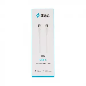 TTECH USB ŞARJ KABLOSU TYPE-C-TYPE-C 65W 2DK36B 120 CM