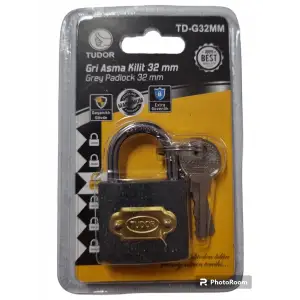 TUDOR ASMA KİLİT GRİ 32 MM VKM TD-G32MM