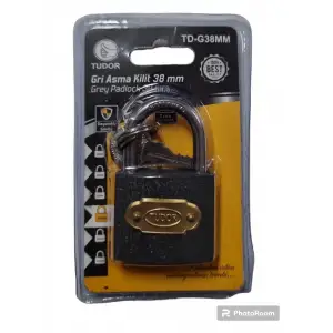 TUDOR ASMA KİLİT GRİ 38 MM VKM TD-G38MM