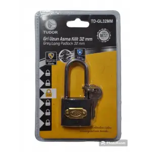 TUDOR ASMA KİLİT GRİ UZUN 32 MM VKM TD-GL32MM