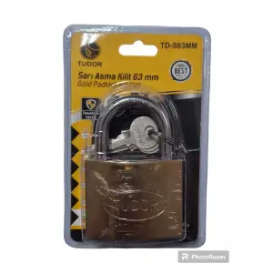 TUDOR ASMA KİLİT SARI 63 MM VKM TD-S63MM