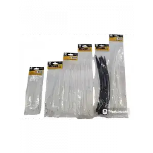 TUDOR CIRT KELEPÇE(KABLO BAĞI)3,6X150 SİYAH 25 Lİ