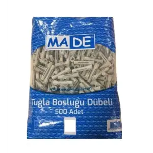 TUĞLA BOŞLUĞU DÜBELİ 8 MM 501185 500 LÜ