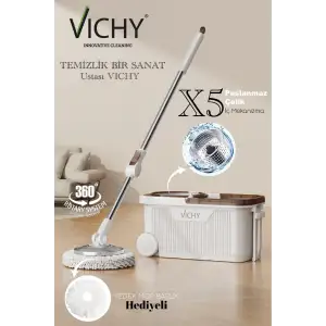 VICHY DÖNER BAŞLIKLI MOP SETİ+1 YEDEK X5 VCH-6676