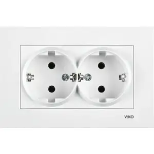 VİKO TOPRAKLI PRİZ ÇERÇEVELİ 2 Lİ S/A