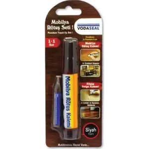 VODASEAL MOBİLYA RÖTUŞ SETİ SİYAH 1+1