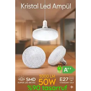 VOLEMİ SİMİT AMPUL KRİSTAL BEYAZ E27 50W VM-55