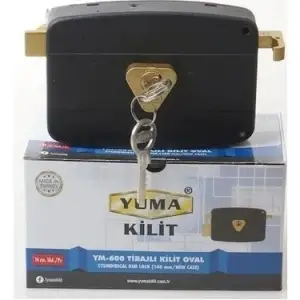 YUMA TİRAJLI KİLİT OVAL 14 CM KARŞILIKLI YM-600