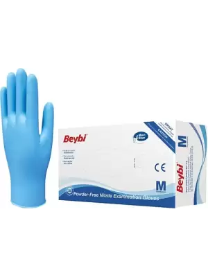 BEYBİ MUAYENE ELDİ.PUDRASIZ MAVİ M 100 LÜ(KL-20Lİ)