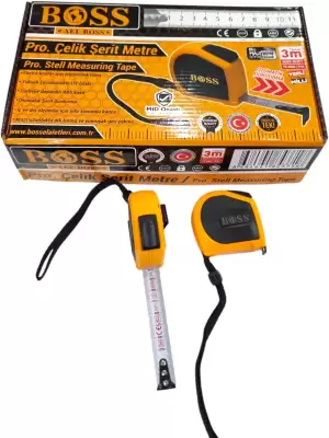 BOSS PRO ÇELİK ŞERİT METRE 3X16 MM 84371(PK-16 LI)