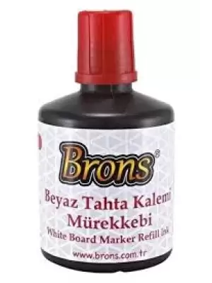BRONS TAHTA KALEM MÜREKKEBİ KIRMIZI 100 ML BR-355