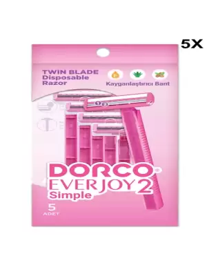 DORCO EVERJOY 2 TRAŞ BIÇAĞI 5 Lİ (PKT-20 Lİ)