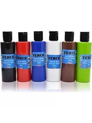FENİX AKRİLİK BOYA METALİK RENK 70 ML (PKT-12 Lİ)