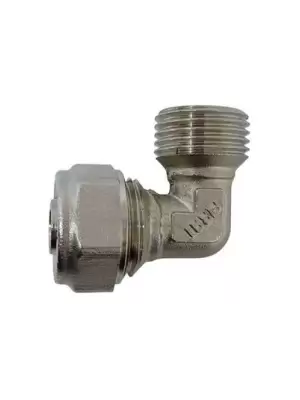 FIRAT 1/2 16 MM DIŞ DİŞLİ DİRSEK PEX BORU(PK-5 Lİ)