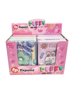FİXPOİNT NOT DEFTERİ PUFFY KIZ P-3455(PKT-10 LU)