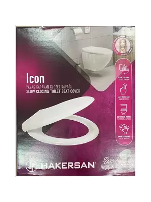 HAKERSAN ICON YAVAŞ KAPANAN KLOZET KAPAĞI