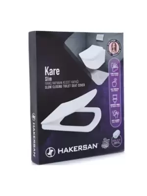 HAKERSAN KARE SLİM YAVAŞ KAPANAN KLOZET KAPAĞI