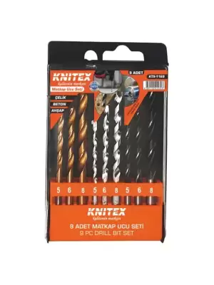 KNITEX MATKAP UCU ÇELİK BETON 9 PARÇA KTX-1169