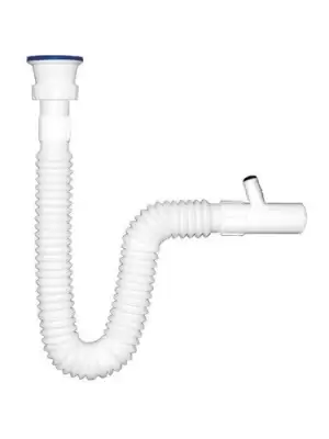 KÖRÜKLÜ LAVABO SİFONU TEK ÇIKIŞLI